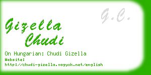 gizella chudi business card